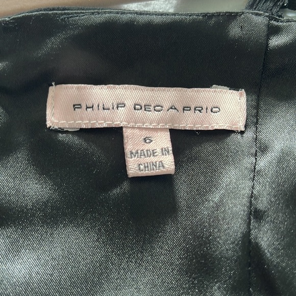PHILIP DECAPRIO - Vintage Black Dress. Sz: 6. - Picture 5 of 5